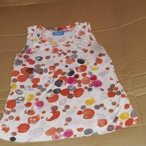 Cute tank top with different color dots